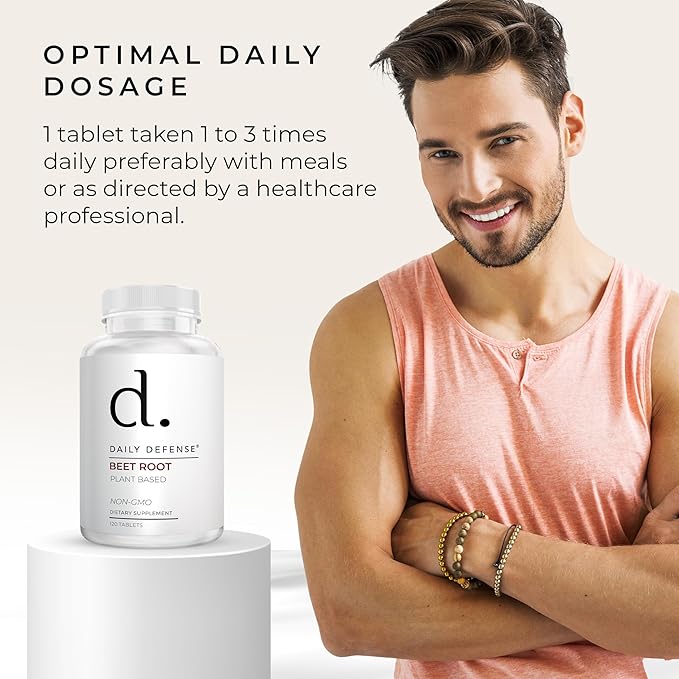 Beet Root Supplements - Overall Vitality & Energy Supplements for Women & Men with Black Pepper Powder & Beet Root Powder - 120 All Natural Beet Root Pills per Bottle