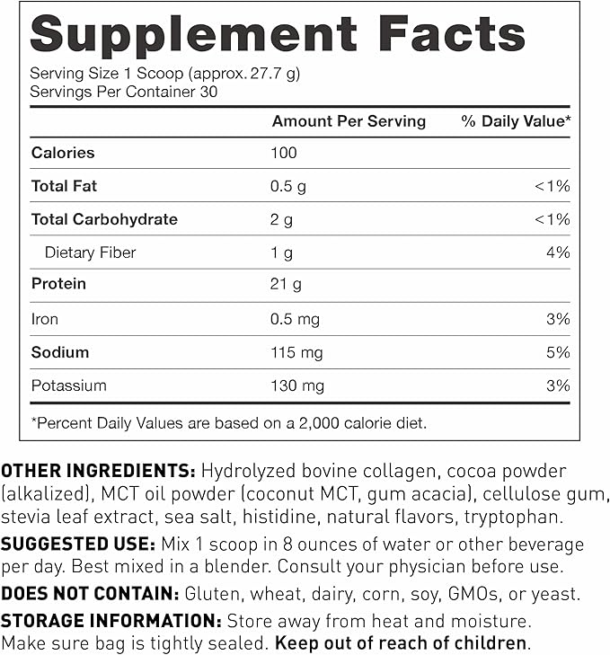 Amy Myers MD Pure Paleo Protein Powder - Clean Grass Fed Pasture Raised Protein - Hormone Free, Non-GMO, Gluten & Dairy Free - Perfect for Keto and Paleo- Mocha Latte - 29.31 oz (831 g)