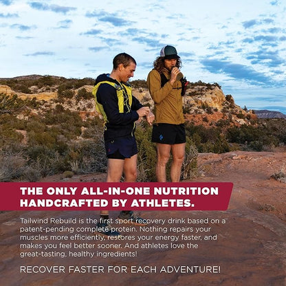 Tailwind Nutrition Recovery Mix, Complete Protein, Carbohydrates, and Electrolytes Powder Drink Mix for Post-Workout, Free of Gluten, Soy, and Dairy, Vegan, 12 Servings, Coffee
