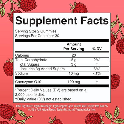 MaryRuth Organics CoQ10 | 1 Month Supply | CoQ10 Gummies | CoQ10 Supplements for Adults| Gummy Supplements for Heart Health & Cellular Energy | Vegan | Non-GMO | Gluten Free | 60 Count