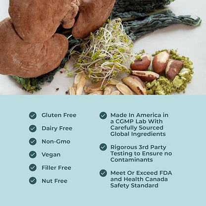 Dietary Supplement Tablets All Natural Immune Support - Immunity Defense - Best Immune System Booster - Organic 60 Capsules Bottle (3 Pack)