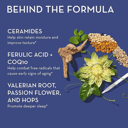 HUM Mighty Night - Nighttime Supplement for Skin + CoQ10 & Ferulic Acid to Promote Skin Cell Turnover - Overnight Beauty Vitamins for Women (60-Count)