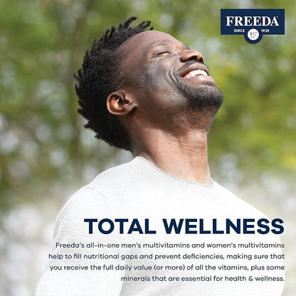 FREEDA Multivitamin – SCD Multivitamin - Kosher Multi Vitamins Supplements for Women Health - Men’s Vitamins for Men Health - Multivitamins for Men & Women Adult Vitamins Multivitamin (180 Count)