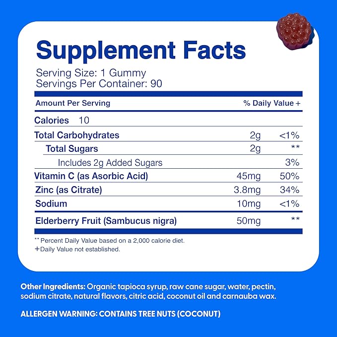 Feel Great Kids Elderberry Gummies with Zinc and Vitamin C | Kids Immune Support Sambucus Elderberry Gummies | Berry Flavored Vegan Kids Multivitamins | 90 Day Supply