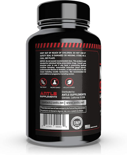 Nitric Oxide Supplement Booster Complex L Arginine 4000mg,L Citrulline, AAKG,Beet Root,Pre Workout Pills,Muscle Bulider,Growth,Pumps,Blood Flow,Vascularity,Heart Health,180 Capsules