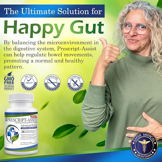 Prebiotics & Probiotics for Digestive & Immune Health with Pea Protein Advanced - Plant-Based 28 Strains Soil Microflora - Vegan, Supports Muscle Recovery & Gut Health, 90 Capsules