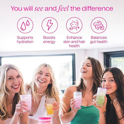 Daily Fiber Supplement Powder with Collagen, Probiotics & Electrolytes | Supports Digestive Health, Gut Balance & Debloating | Orange Yuzu Mandarin | 16 Servings