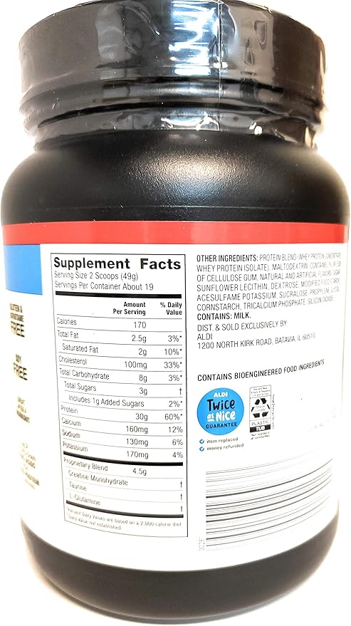 Elevation by Millville Vanilla Protein Powder 32oz, pack of 1