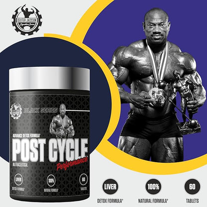 Dexter Jackson Black Series Post Cycle Performance | Advance Detox Formula| 60 Tablets, 30 Servings