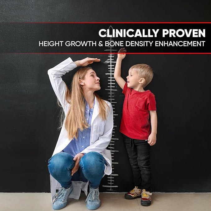 Height Growth Increase Gummies Vitamins, Grow Tall Supplement, Calcium, Magnesium, Zinc, Ashwagandha, Glucosamine Multivitamin for Teens, Kids, Adults