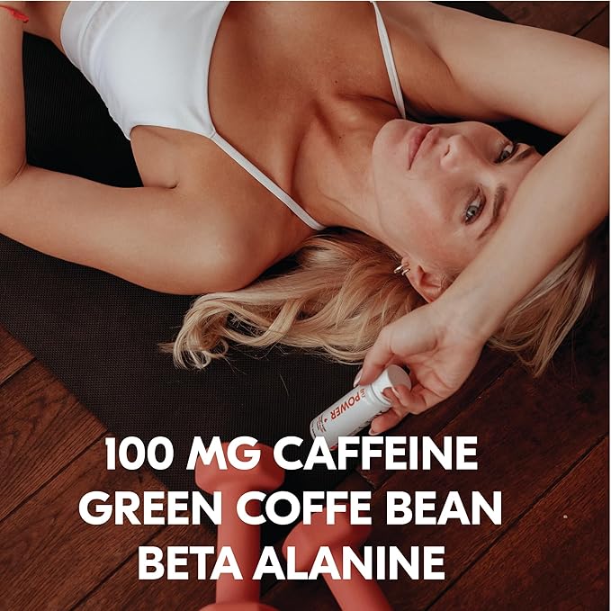 Tru Power Shot, Watermelon Flavored Extra Strength Energy Shots - Zero Sugar Pre Workout Drink plus Amino Acids and Green Coffee Bean - Natural Caffeine, GF, Keto, Vegan Supplement, 2oz (Pack of 24)