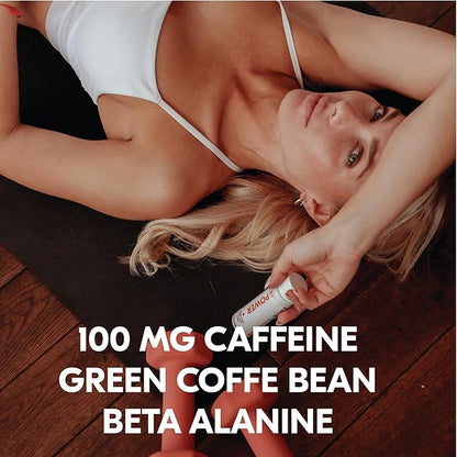 Tru Power Shot, Watermelon Flavored Extra Strength Energy Shots - Zero Sugar Pre Workout Drink plus Amino Acids and Green Coffee Bean - Natural Caffeine, GF, Keto, Vegan Supplement, 2oz (Pack of 24)