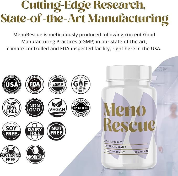 Menopause Supplements for Women - All Stage Meno Relief for Hot Flashes - Women's Hormone Support - Complete Menopause Relief - Menopause Support for Over 50 - Happy Natural Harmony Formula - 6 Pack