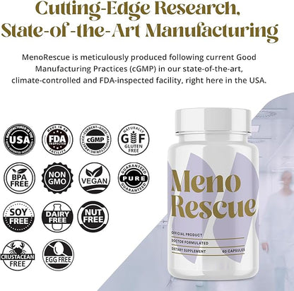 Menopause Supplements for Women - All Stage Meno Relief for Hot Flashes - Women's Hormone Support - Complete Menopause Relief - Menopause Support for Over 50 - Happy Natural Harmony Formula - 6 Pack