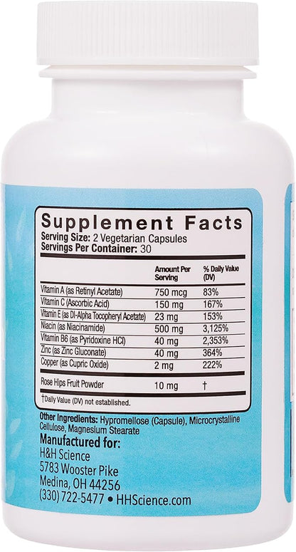 Clear Skin Vitamins for Women & Men - Supplement for Healthy Glowing Skin and Acne Control* - Patented and Dermatologist Developed Hormonal & Cystic Acne Pills