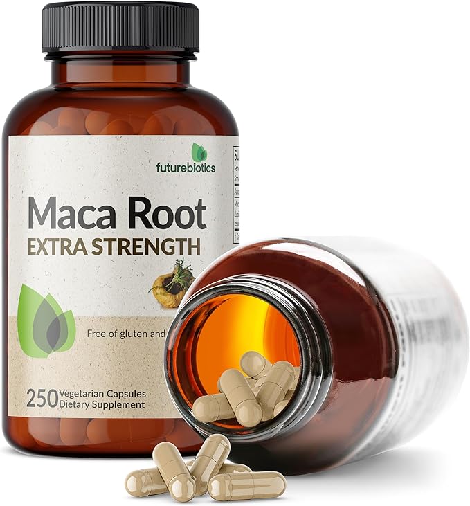Futurebiotics Maca Root Extra Strength 4000 MG Supports Energy, Stamina & Reproductive Health, Non-GMO, 250 Vegetarian Capsules