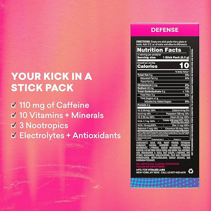 EBOOST Energy Drink Powder, Super Fuel - Blue Raspberry, 14 Packets - Pre-Workout Powder Energy Drink Mix - Natural Energy, L-Tyrosine, L-Theanine & Vitamins - Preworkout for Women & Men to Go