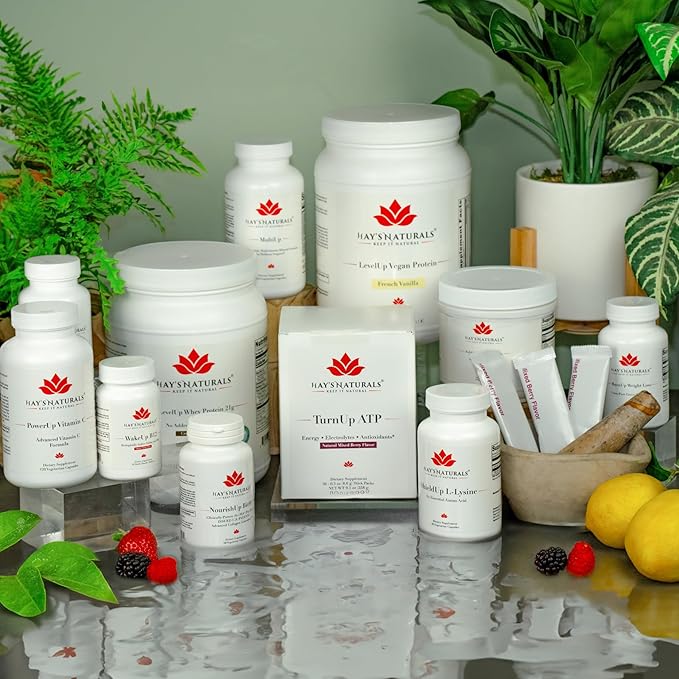 Hay's Naturals BuildUp - Advanced Amino Acid Complex | BCAA Powder with All Essential Amino Acids for Lean Muscle Growth, Enhanced Strength & Recovery | 30 Servings |Natural Lemon Flavoring