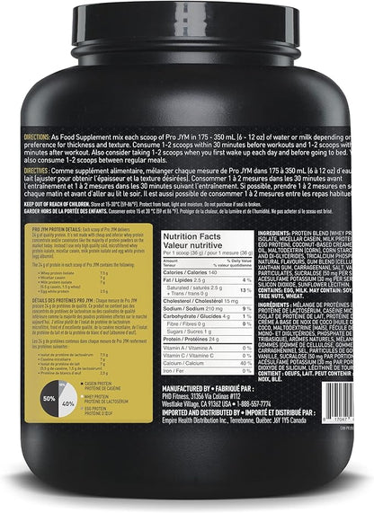 Pro JYM Tahitian Vanilla Protein Powder - Whey Protein Isolates, Casein, & Milk Protein, Lean Muscle Building for Men & Women, JYM Supplement Science, 45 Servings
