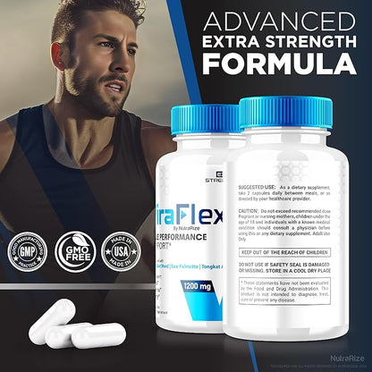 (2 Pack) ViraFlexx for Men, ViraFlex Pro Capsules, Male Performance Support 500mg, All Natural Dietary Supplement to Support Overall Health, Vira Flexx Reviews (120 Capsules)