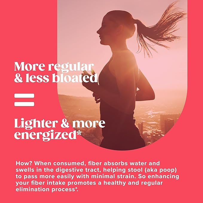 FiberDaily Delicious Fiber Powder - Organic Psyllium Husk, Agave Inulin & Sunfiber® Guar Gum Strawberry Lemonade Drink, Sugar-Free, Soluble Fiber, Prebiotic Fiber Supplement, Vegan, 30 Servings