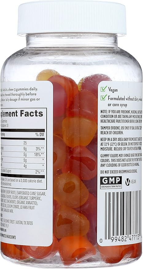 365 by Whole Foods Market, Fiber Gummy, 90 Count (Pack of 2)