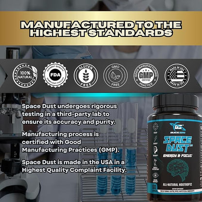 Natural Nootropic Brain Supplement for Memory and Focus - Brain Fog Supplement for Men and Women, Memory Supplement for Seniors - All Day Brain Energy Increased Reaction Times & Eye Health for Gamers