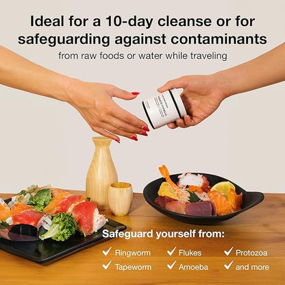 Food Over Drugs Parasite Formula - Full Spectrum Herbal Detox for Humans - 60 ct - Natural Detox & Complete Body Cleanse