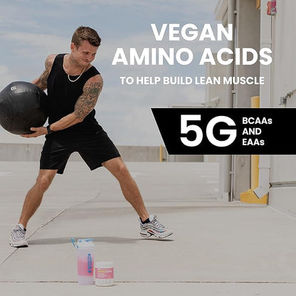 RSP NUTRITION AminoLean Pre Workout Powder, Amino Energy & Weight Management with Vegan BCAA Amino Acids, Natural Caffeine, Preworkout Boost for Men & Women, 30 Serv