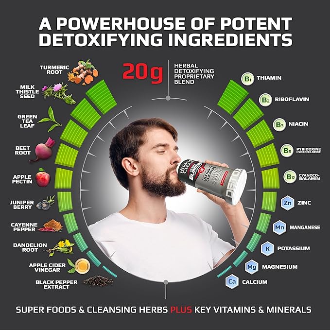 Herbal Clean - Ultra Eliminex, Premium 1 Step Ultimate Cleanse, Same-Day Detox, (Tropical Fruit, 32 fl oz)