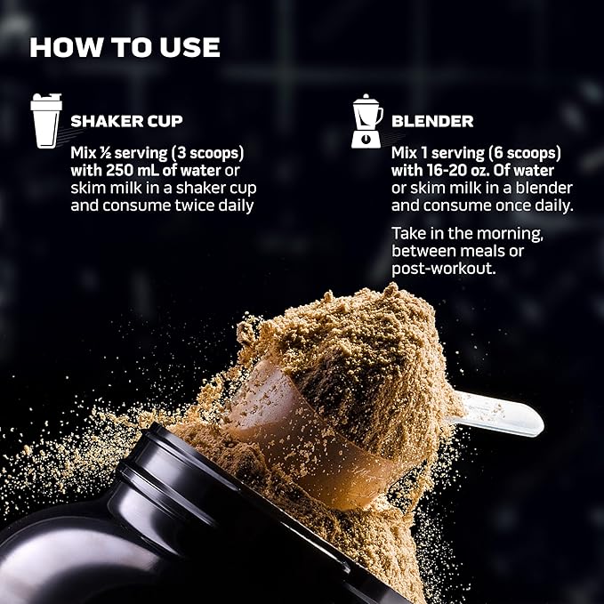 Muscletech High-Protein Mass Gainer (Triple Chocolate Brownie, 6LB) - Mass Tech Extreme 2000 Mass Gainer Protein Powder Supplement - Weight Gainer for Increase Muscle, Enhanced Recovery & Strength