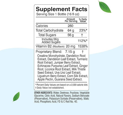 Herbal Clean - QCarbo, Same-Day Premium Detox Drink, Dragon Fruit Flavor (16 Fl Oz)