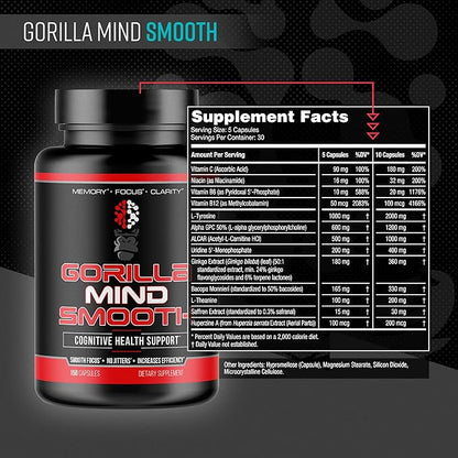 Gorilla Mind Smooth - 90 Capsules