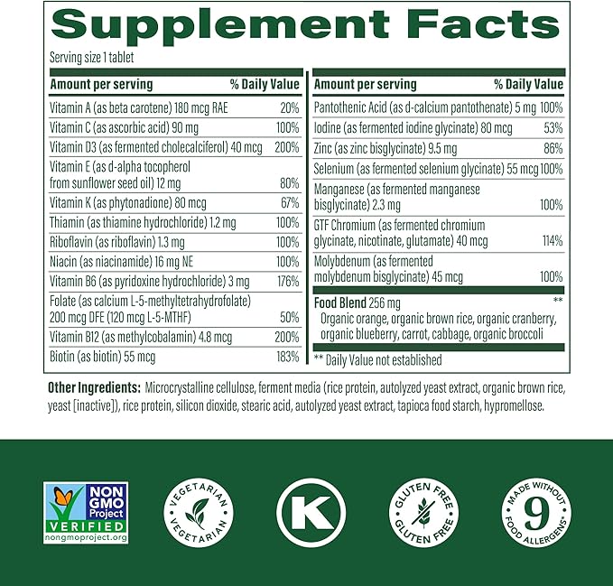 MegaFood Women's 55+ One Daily Multivitamin for Women with Vitamin A, Vitamin C, Vitamin D3 & Vitamin E for Optimal Aging Support- Plus Real Food- Bone & Immune Support Supplement-Vegetarian-120 Tabs