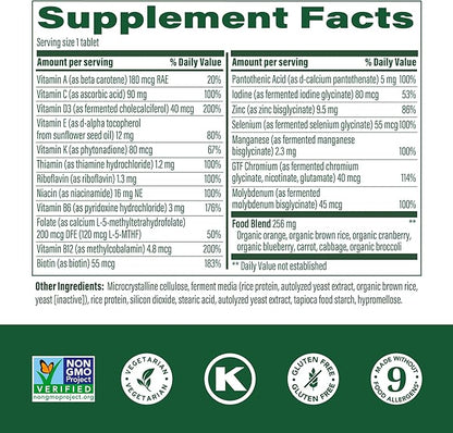 MegaFood Women's 55+ One Daily Multivitamin for Women with Vitamin A, Vitamin C, Vitamin D3 & Vitamin E for Optimal Aging Support- Plus Real Food- Bone & Immune Support Supplement-Vegetarian-120 Tabs