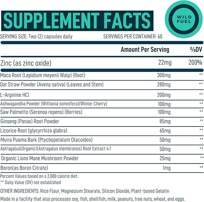 Fertility Supplements For Men Prenatal Vitamin - Maca Root, Ashwagandha, L Arginine, Zinc, Plus Naturals Conception Men Fertility Vitamins and Male Fertility Support Supplements - 120Caps for 2 Months