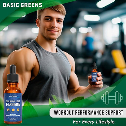 L Arginine Liquid - L-Arginine Supplement for Men and Women with Nitric Oxide Precursor, L Arginine Supplement