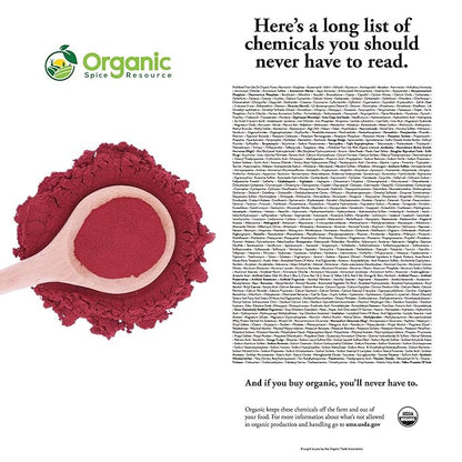 Organic Beet Root Powder | 8 oz or 226g | USDA Organic Approved, Raw and Non GMO | Nitric Oxide Booster, Increases Stamina and Circulation | Vegan | 100% Raw from India, by SHOPOSR(8oz)