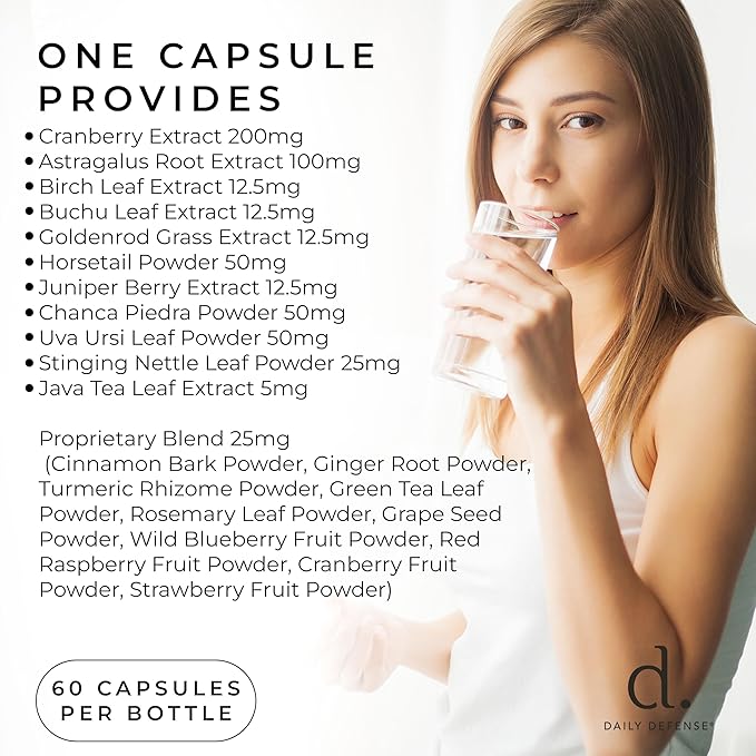 Kidney Support Supplement Kidney Cleanse & Detox Vitamins with Chanca Piedra, Astragalus Root, Cranberry Extract, Stinging Nettle Leaf, Horsetail Powder, Juniper Berry & More - 60 Caps