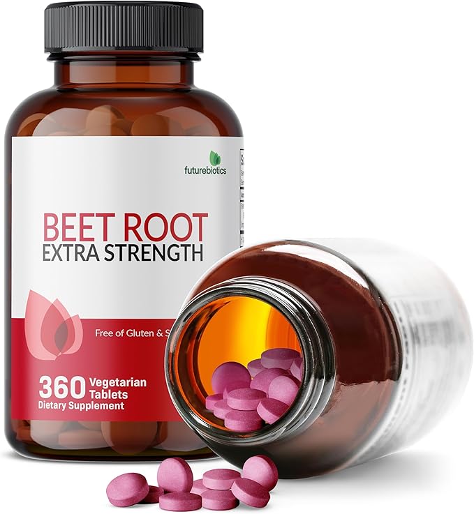 Futurebiotics Beet Root Extra Strength (Equivalent to 2000mg Beet Root per Serving from 500mg 4:1 Extract), Non-GMO, 360 Vegetarian Tablets