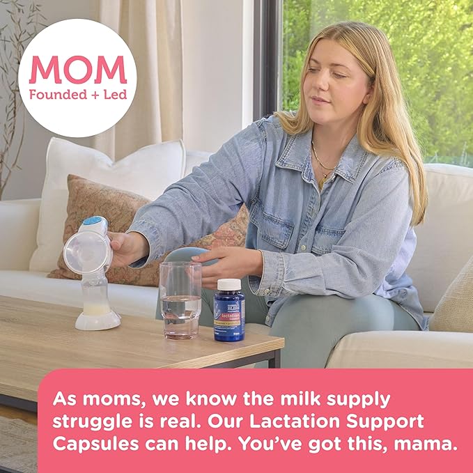 Mommy's Bliss Postnatal Lactation Support Supplement with Probiotics: Support Breastfeeding Milk Supply with Fenugreek, Blessed & Milk Thistle, Postpartum Immune Health While Nursing (60 Servings)