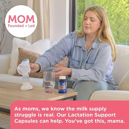 Mommy's Bliss Postnatal Lactation Support Supplement with Probiotics: Support Breastfeeding Milk Supply with Fenugreek, Blessed & Milk Thistle, Postpartum Immune Health While Nursing (60 Servings)