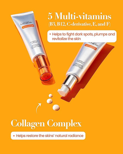 ISA KNOX LXNEW VITAMIN Cream Set (64 ml/2.16 fl oz) - Skin Radiance, Blemish Recovery/Hyperpigmentation Treatmen. Multivitamins, Antioxidant Collagen Complex.
