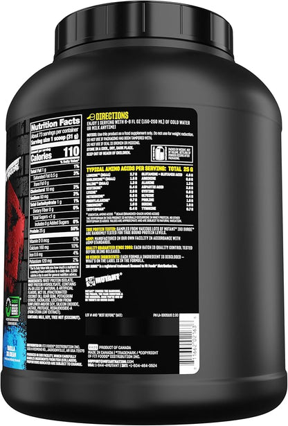 Mutant ISO Surge Whey Protein Isolate Powder Acts Fast to Help Recover, Build Muscle, Bulk and Strength, 5 lb - Vanilla Ice Cream