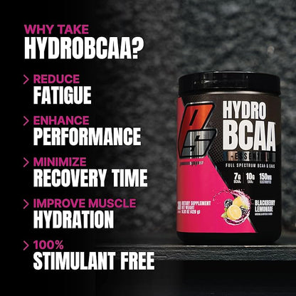 ProSupps HydroBCAA BCAA/EAA Full Spectrum Matrix, 7g BCAAs, 3g EAAs, 0g Sugar, 0g Carbs, 30 Servings, (BlackBerry Lemonade Flavor)