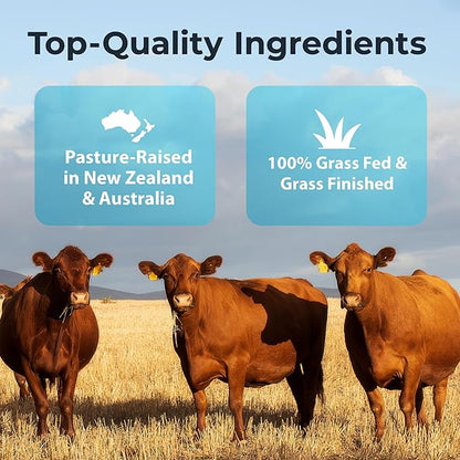 Ultimate Male Optimization 100% Grass Fed Beef Organ Supplement - Supports Test, Energy & Overall Men's Health & Wellness - Non-GMO Grass Fed Beef Organ Supplement with Liver, No Fillers 180 Capsules