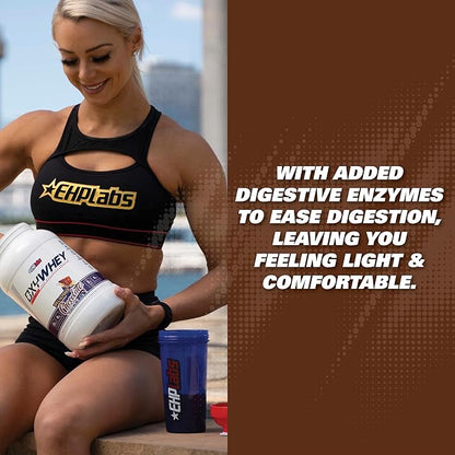 EHP Labs OxyWhey Whey Protein Powder - 25g of Whey Isolate Protein Powder, Meal Replacement Shake, Sugar Free Protein Powder - 25 Serves (Chocolate Caramel)