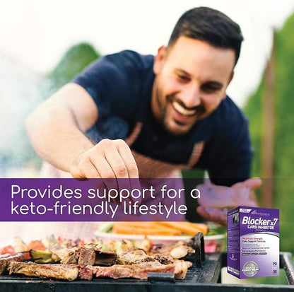 BioGenetic Labs Carb Blocker X7 - White Kidney Bean Cheat Pill - Keto-Friendly - Carb Blocker Pills for Women and Men - Appetite Suppressant to Maintain Your Ideal Body Weight (90 Capsules)