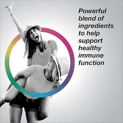 Rainbow Light Counter Attack Immune Support, Dietary Supplement Provides Immune Support, With Vitamin C, Zinc and 3 Targeted Herbal Blends, Vegan and Gluten Free, 90 Count