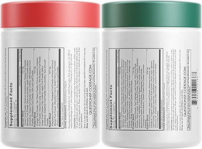 Codeage Instantfood Easy Veggies + Fast Fruits Vitamins Bundle, 30+ Daily Vegetables & Fruits Powders, Whole Food Green, Fruits Multivitamin, Fibers, Vegan Superfood Minerals Supplement - 180 Capsules